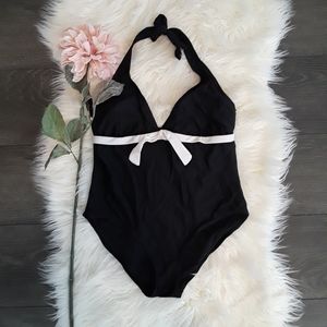(ISLANDER) One-Piece Swimsuit Sailor Vibes Bow
